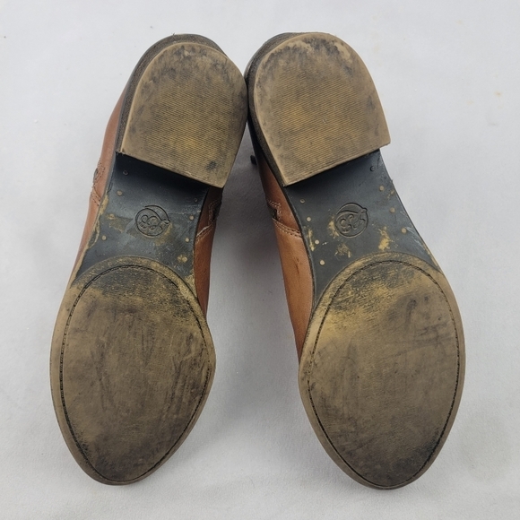 Lucky Brand LK-Basel tan genuine leather zip up ankle booties - Picture 6 of 9